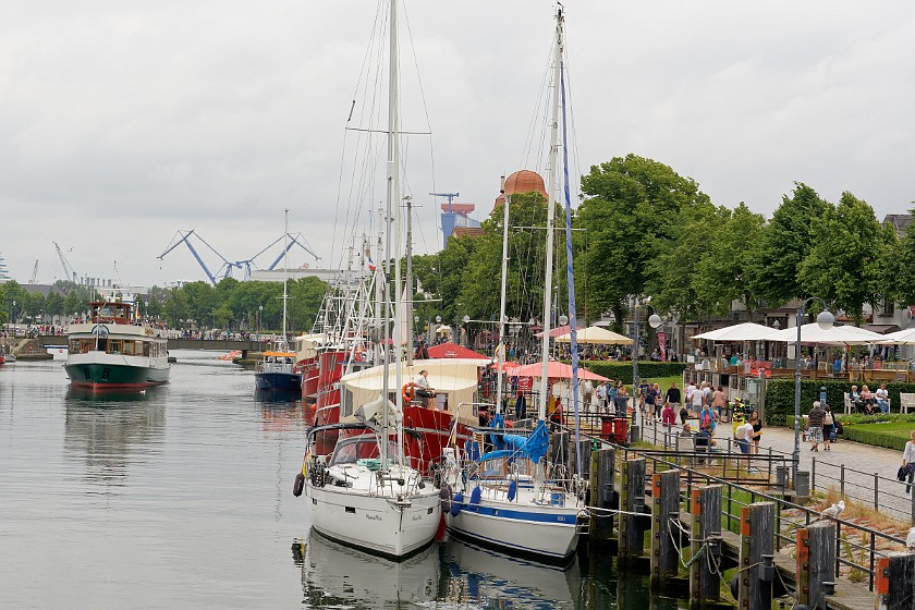 Warnemünde. Old harbor. Warnemünde. .