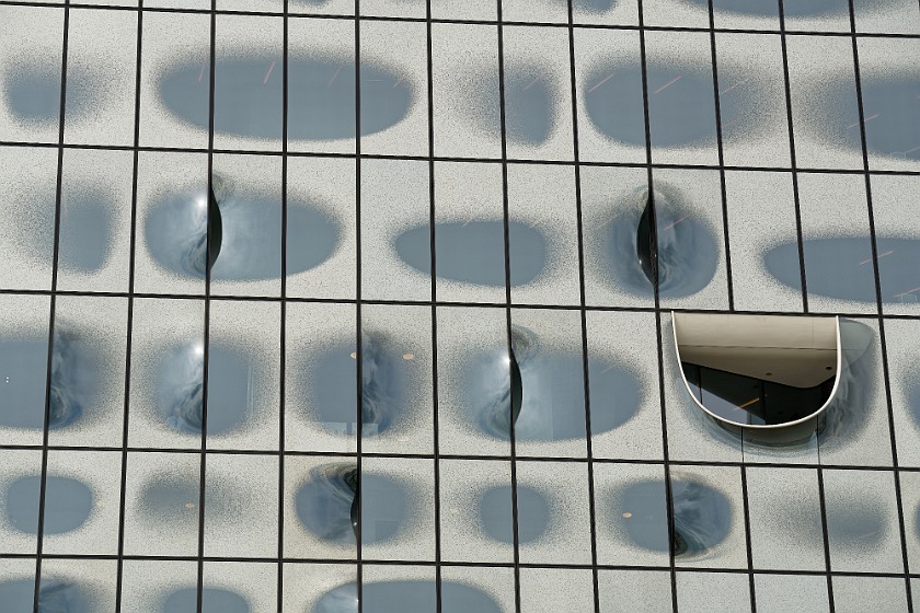 Hamburg Elbphilharmonie & Harbor. Windows of the Elbphilharmonie. Hamburg. .