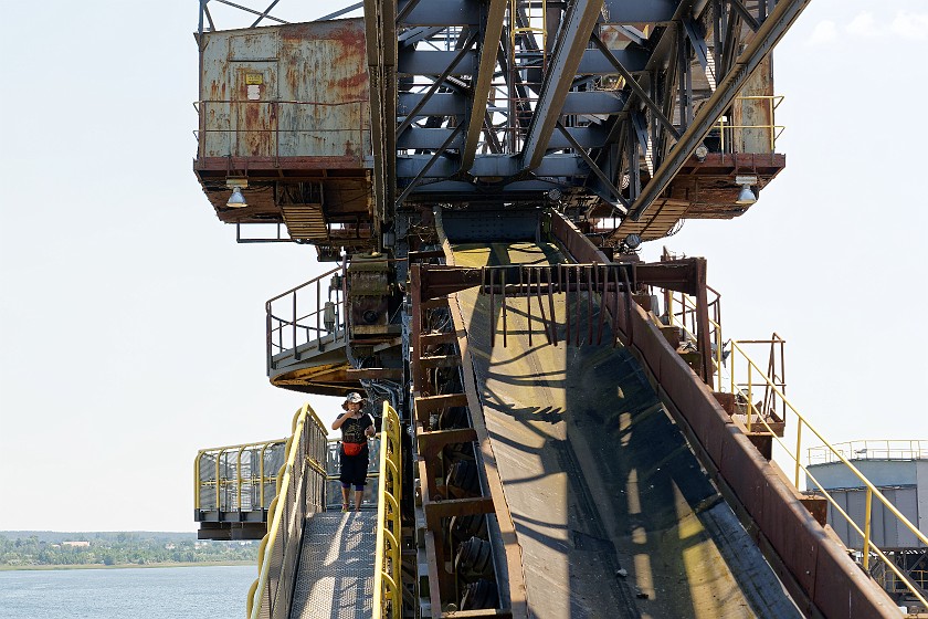 Ferropolis. On top of a mining excavator. Gräfenhainichen. .