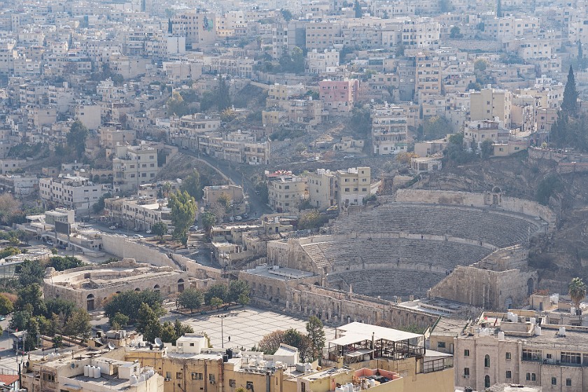 Amman. Roman theater, Odeon theater and Hashemite plaza. Amman. .