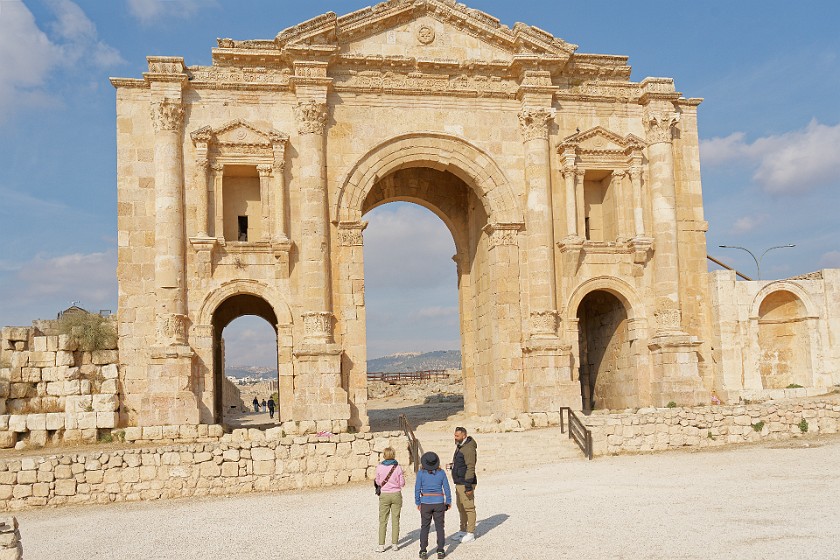 Archaeological Site of Jerash. Arch of Hadrian. Jerash. .