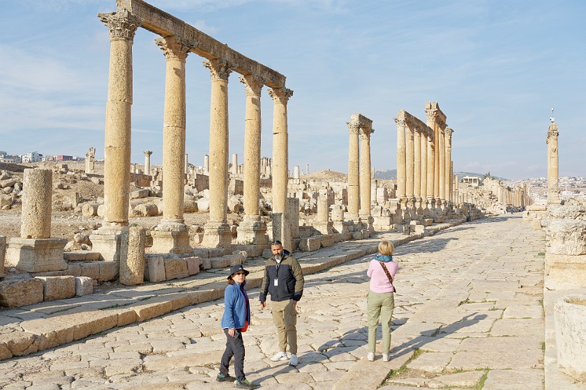 Archaeological Site of Jerash. Southern Cardo Maximus. Jerash. .