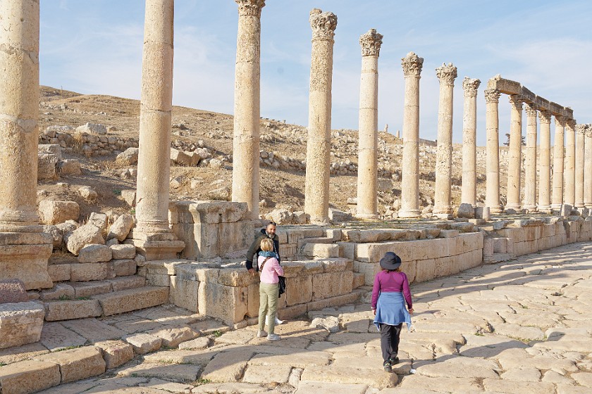 Archaeological Site of Jerash. Southern Cardo Maximus. Jerash. .