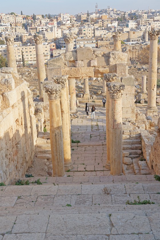 Archaeological Site of Jerash. Aisle south of the Nymphaeum. Jerash. .