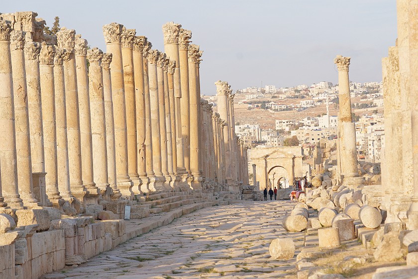 Archaeological Site of Jerash. Southern Cardo Maximus. Jerash. .
