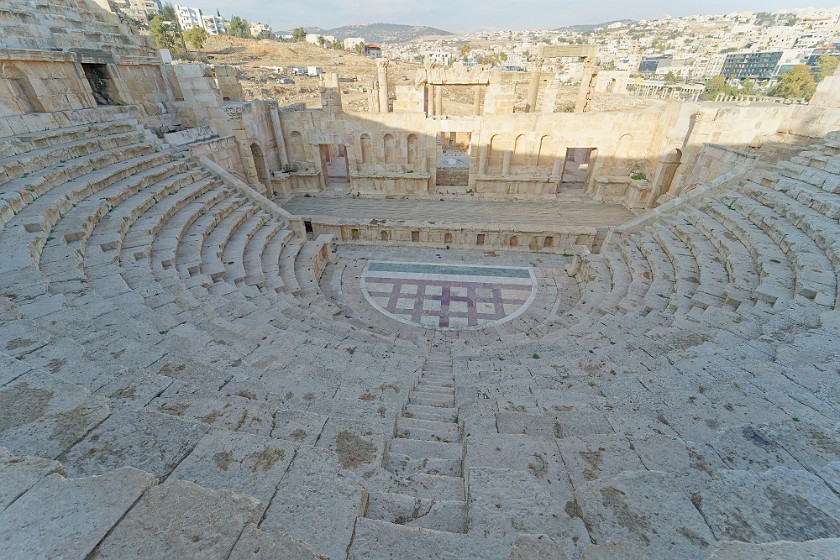 Archaeological Site of Jerash. Northern theater. Jerash. .
