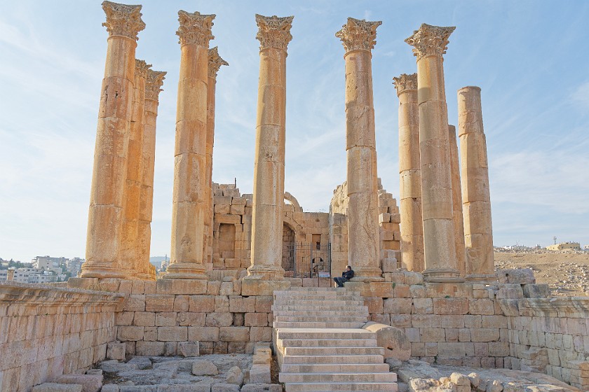 Archaeological Site of Jerash. Temple of Artemis. Jerash. .