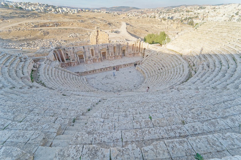 Archaeological Site of Jerash. Southern theater. Jerash. .