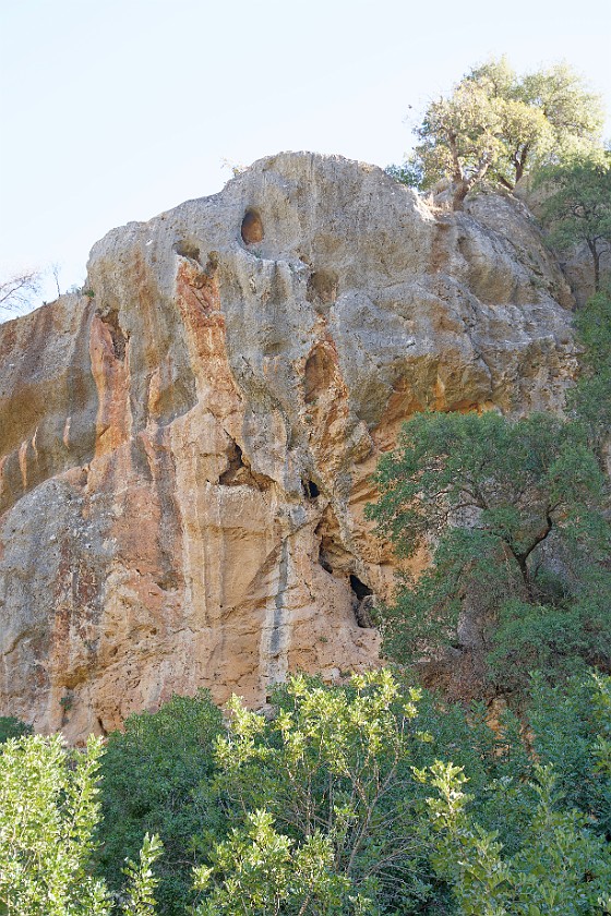 Ajloun Forest Reserve. View on an eagle's nest. near Ajloun. .