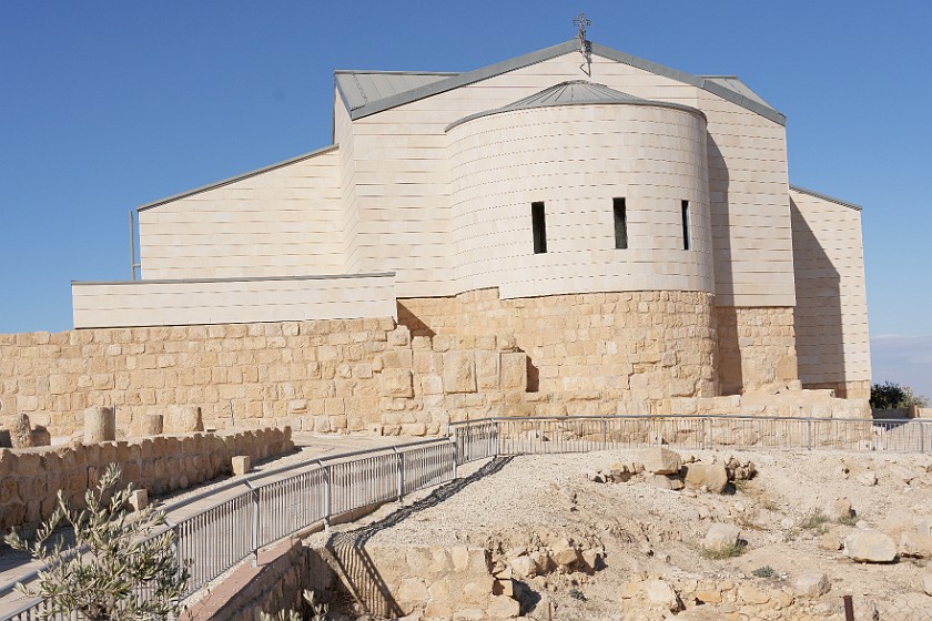 Mount Nebo. Memorial Church of Moses. near Madaba. .