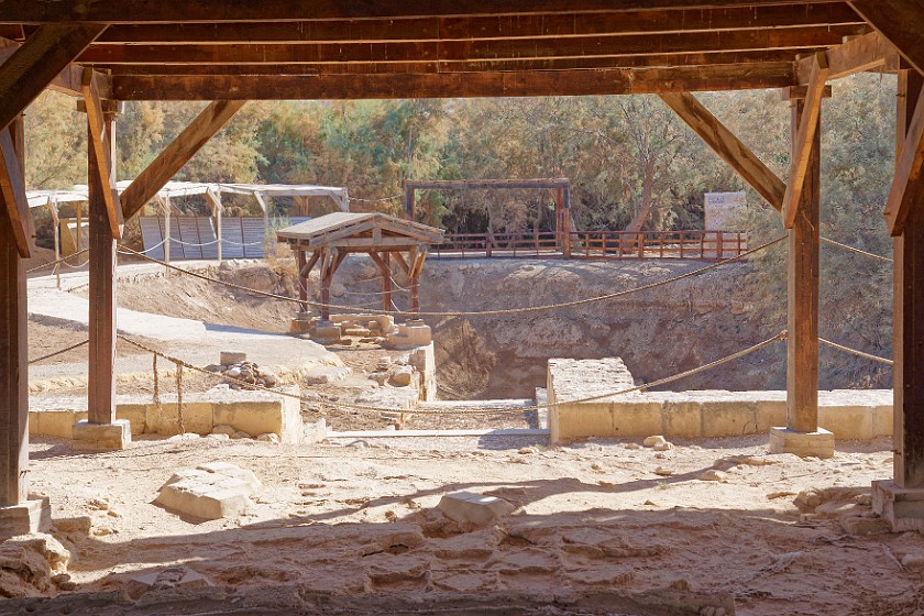 Baptismal Site. The baptismal site of Jesus Christ. near Amman. .