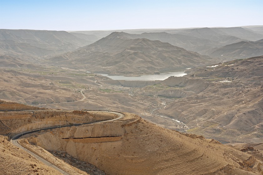 Mujib River Canyon. Canyon and dam. near Madaba. .