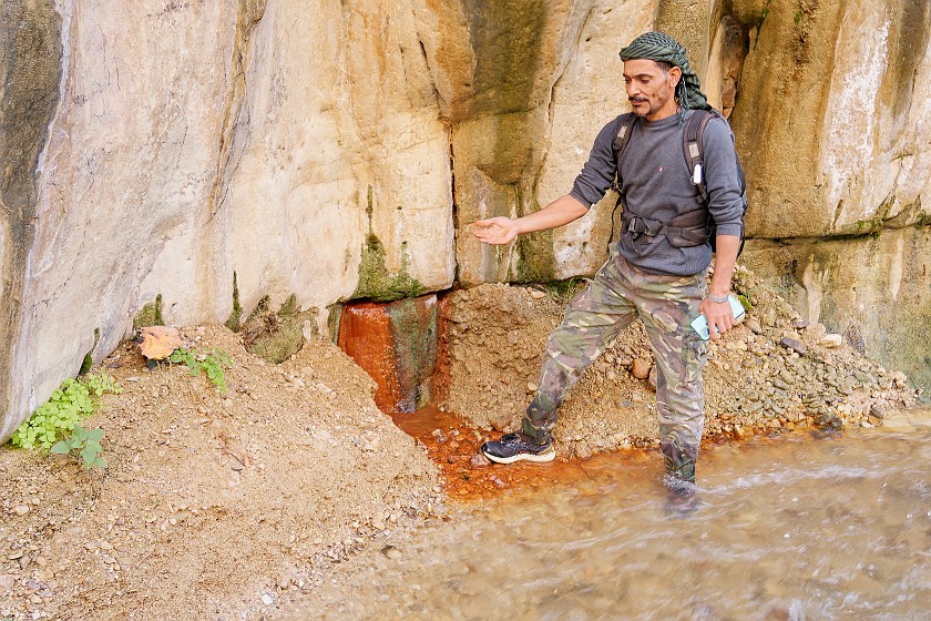 Wadi Bin Hammad. Hot spring. near Kerak. .
