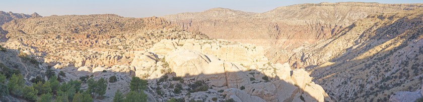 Dana. Panoramic view into the Dana canyon. Dana. .