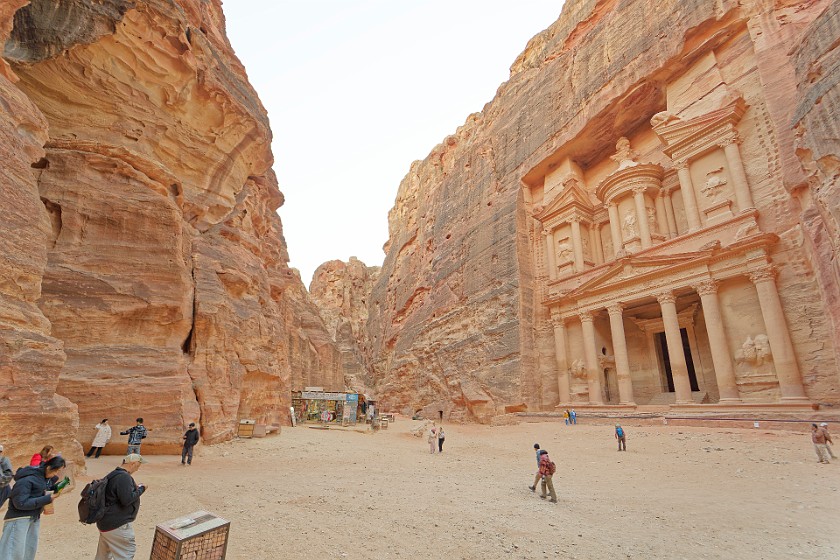 Petra. Treasury and front yard. Wadi Musa. .