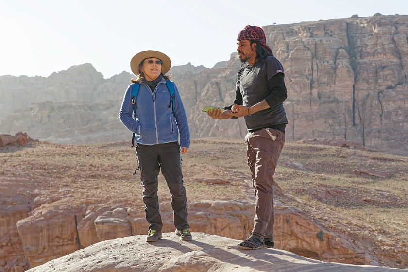 Petra. Portrait with a Jordanian. Wadi Musa. .