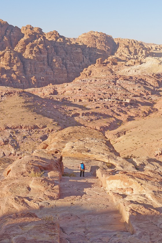Petra. Walking up the Al-Khubtha trail. Wadi Musa. .