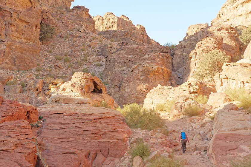 Petra. Walking up the Al-Khubtha trail. Wadi Musa. .