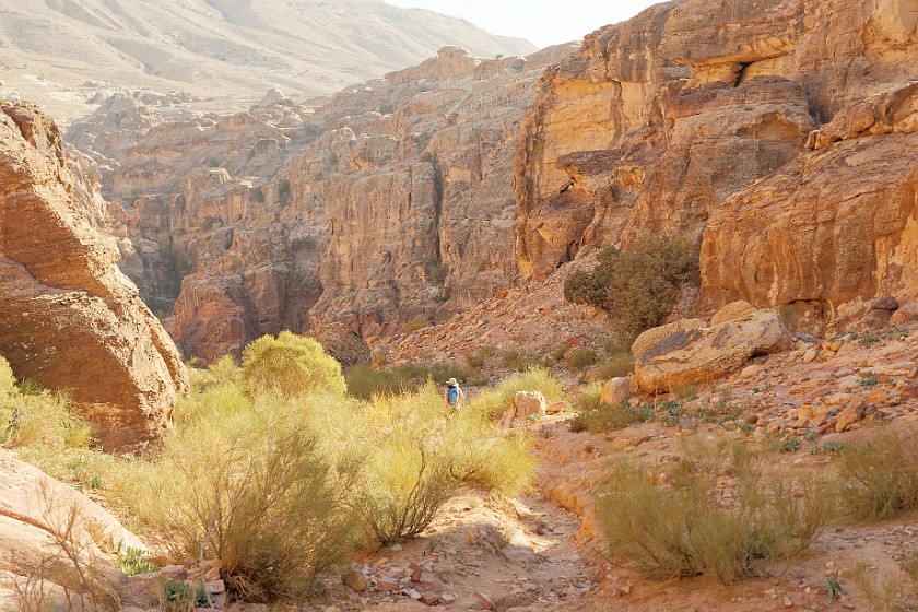 Petra. Walking up the Al-Khubtha trail. Wadi Musa. .