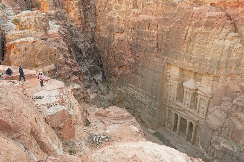 Petra. Treasury from above. Wadi Musa. .