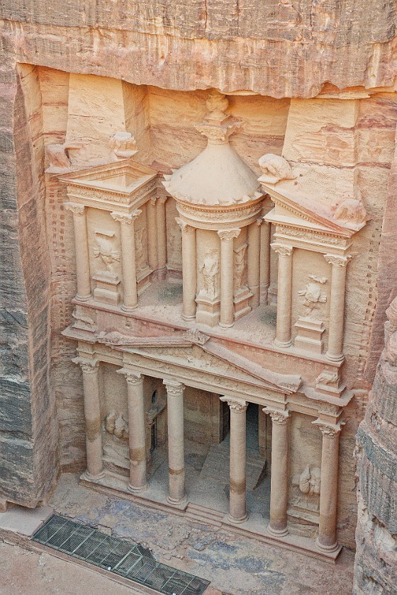 Petra. Treasury from above. Wadi Musa. .