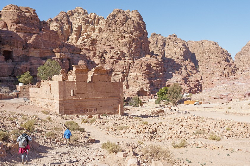 Petra. Qasr al-Bint. Wadi Musa. .