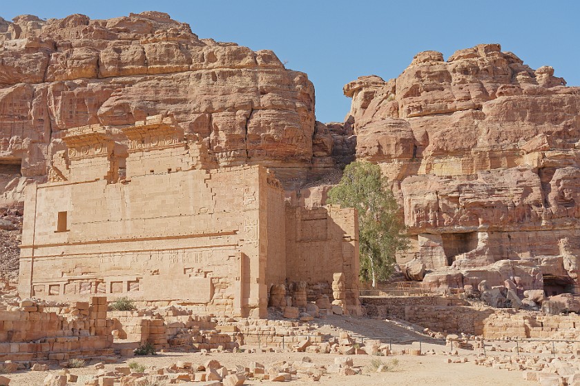 Petra. Qasr al-Bint. Wadi Musa. .