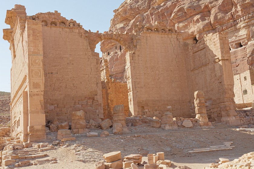 Petra. Qasr al-Bint. Wadi Musa. .