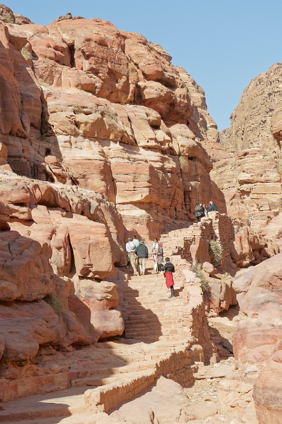 Petra. Walking up the Ad-Dayr trail. Wadi Musa. .