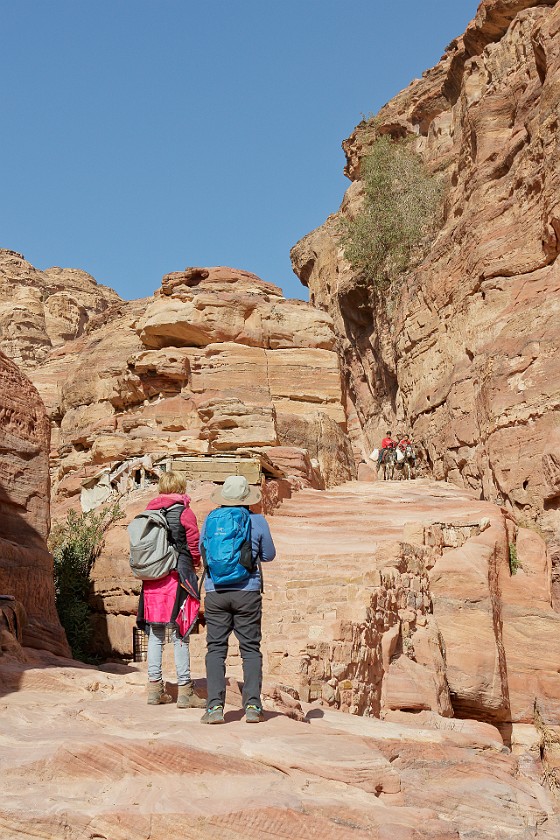 Petra. Walking up the Ad-Dayr trail. Wadi Musa. .
