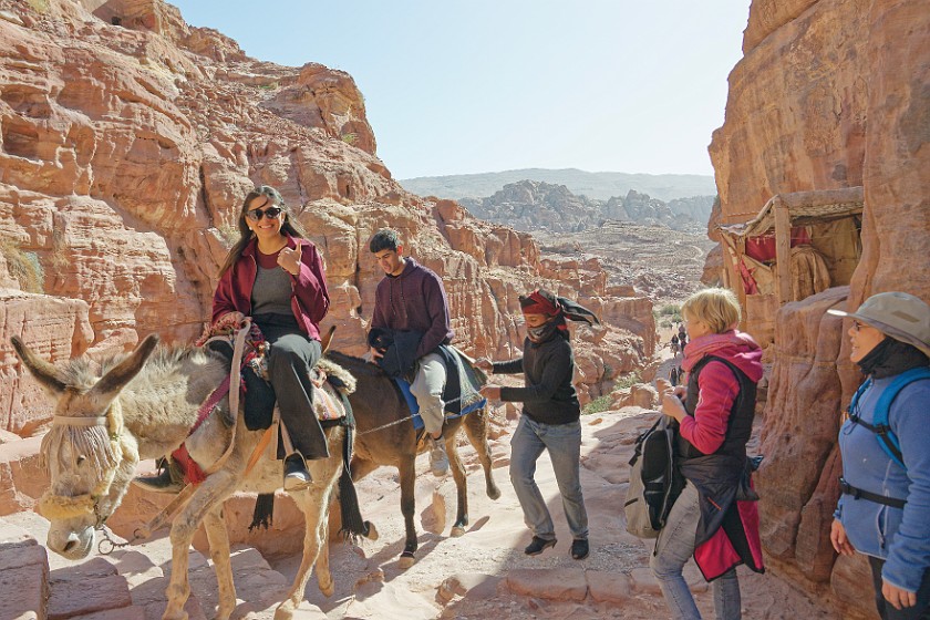 Petra. Walking up the Ad-Dayr trail. Wadi Musa. .