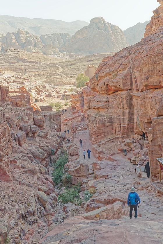 Petra. Walking up the Ad-Dayr trail. Wadi Musa. .