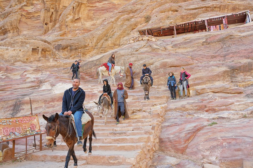 Petra. Walking up the Ad-Dayr trail. Wadi Musa. .