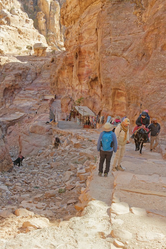 Petra. Walking up the Ad-Dayr trail. Wadi Musa. .