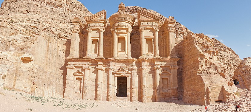 Petra. Panoramic view on Ad-Dayr. Wadi Musa. .