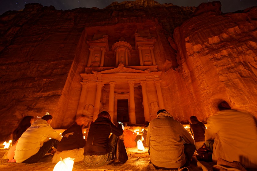 Petra. Petra at Night. Wadi Musa. .