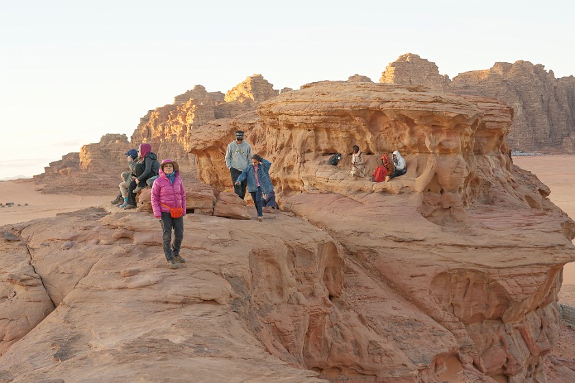 Wadi Rum. Sunset in the desert. Wadi Rum. .