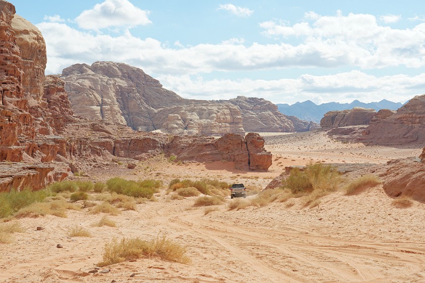 Wadi Rum. Hiking through the Abu Khasaba canyon. Wadi Rum. .