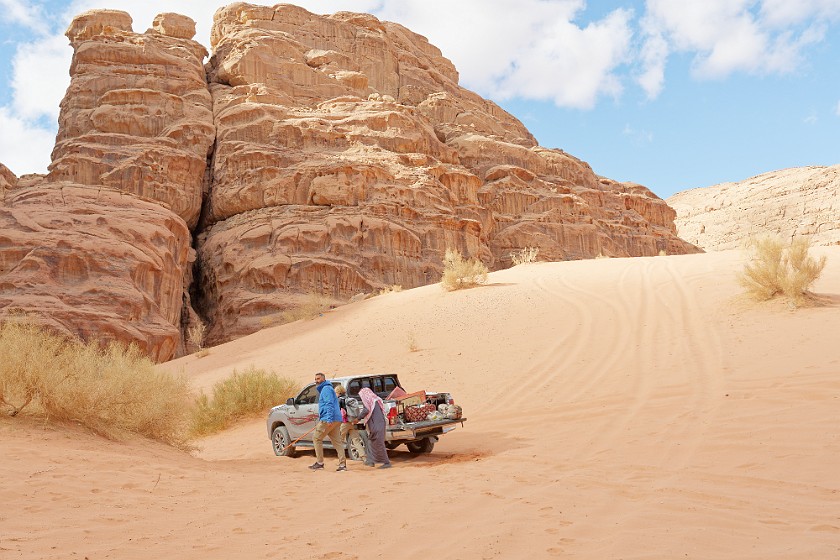 Wadi Rum. Break near the Abu Khasaba canyon. Wadi Rum. .