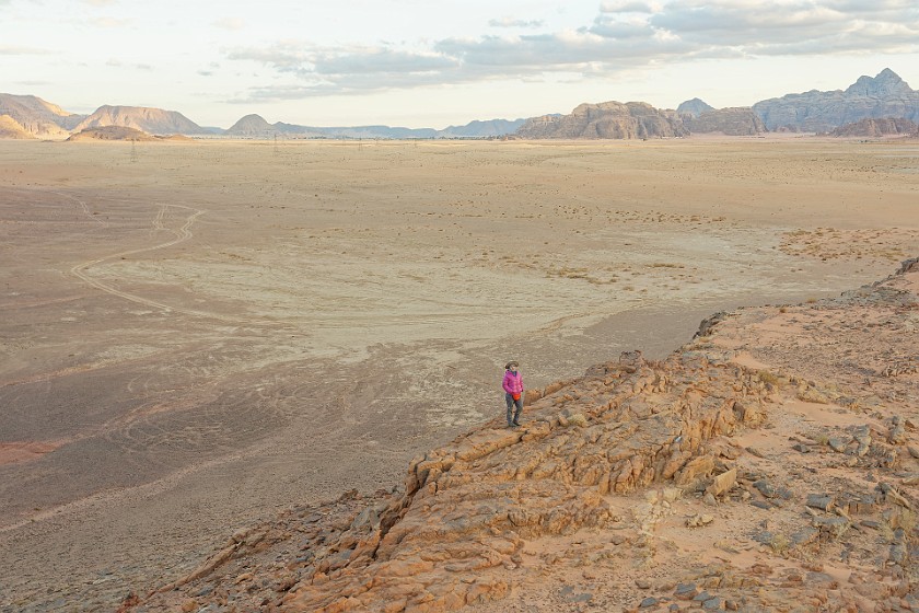 Wadi Rum. Sunset in the desert. Wadi Rum. .