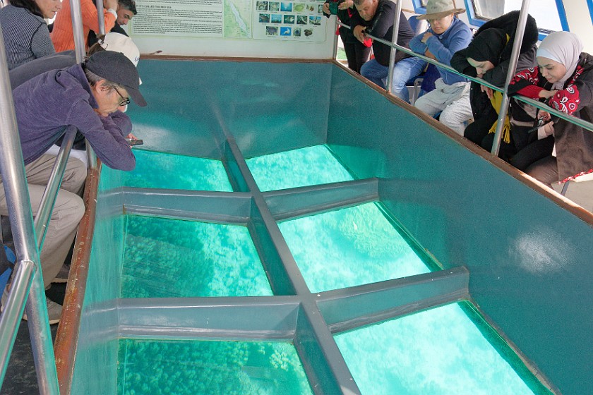Aqaba. Glass bottom boat tour. near Aqaba. .