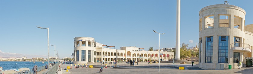 Aqaba. Panoramic view of the Arab Revolt Plaza. Aqaba. .