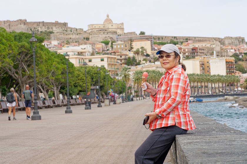 Milazzo. Portrait with ice-cream cone. Milazzo. .