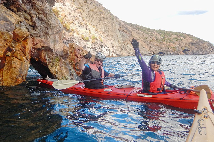 Kayaking on Vulcano. Kayaking. Vulcano. .