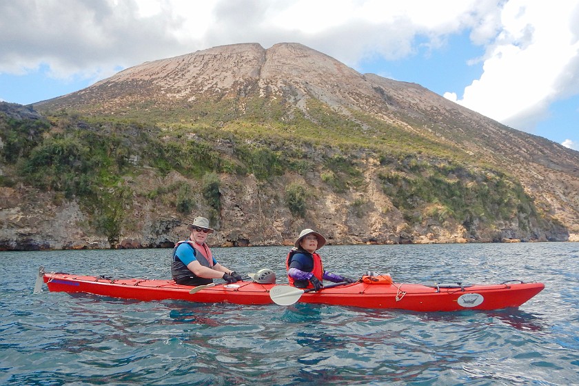 Kayaking on Vulcano. Kayaking. Vulcano. .