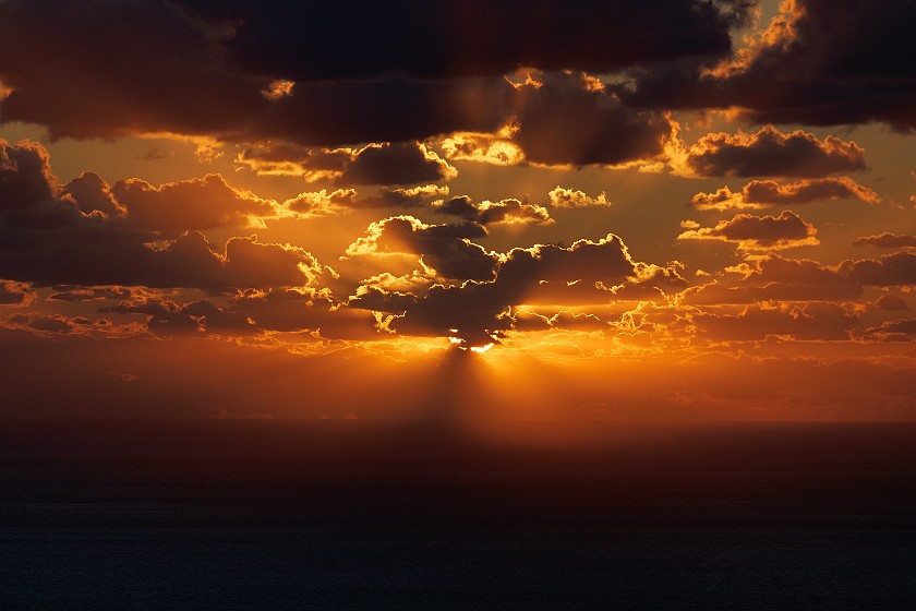 Hiking to the Stromboli Observation Platform. Sunset. Stromboli. .