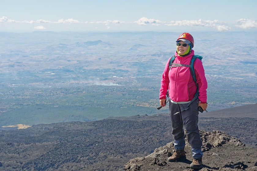 Hiking in the Etna South Area. Portait. Nicolosi. .