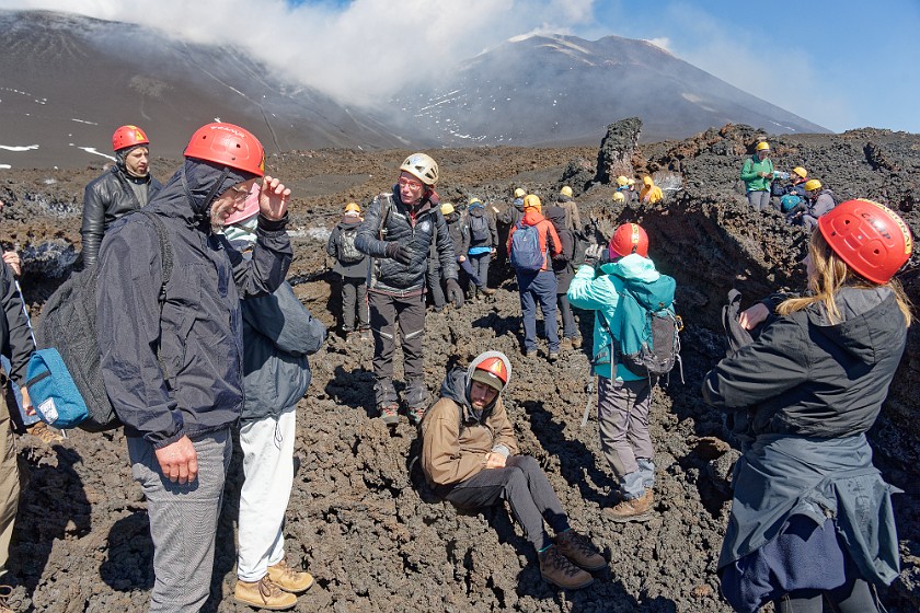 Hiking in the Etna South Area. Lava field from August 2025. Nicolosi. .