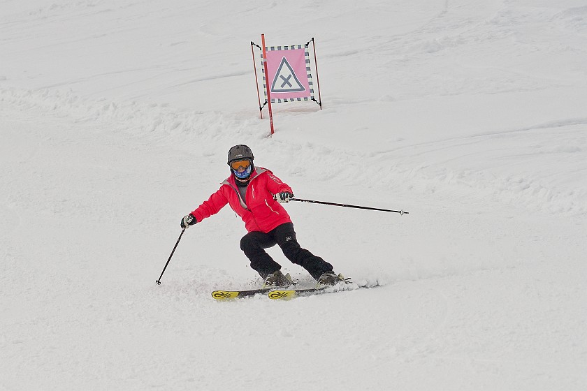Skiing in the Schnalstal. Skiing. Kurzras. .