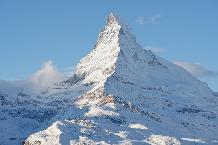 Skiing the Rothorn Area. Matterhorn. near Zermatt. .